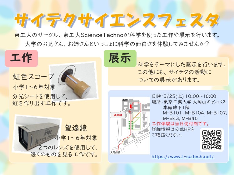 サイテクサイエンスフェスタの詳細